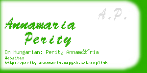 annamaria perity business card